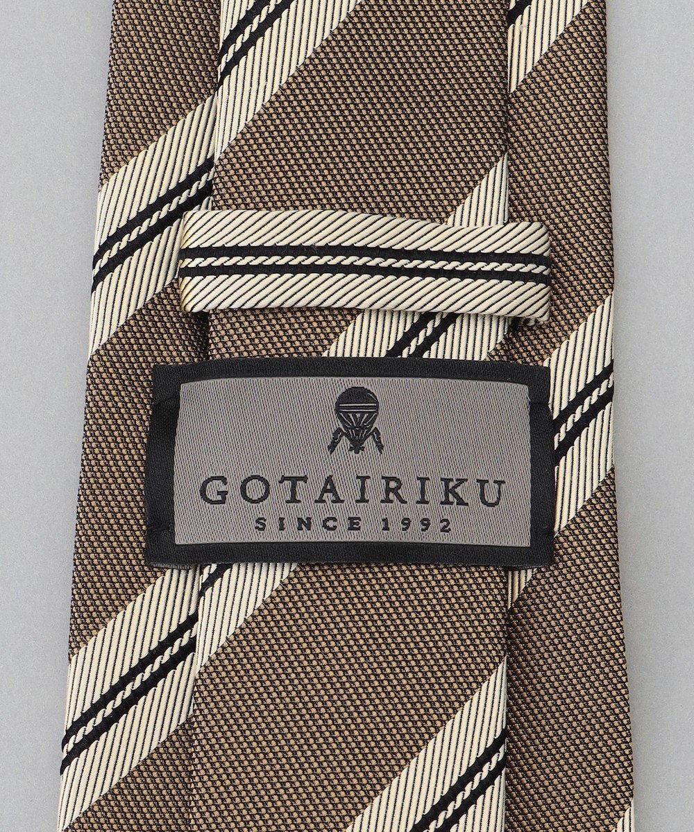 GOTAIRIKU  GOTAIRIKU別注【日本製】シルク ネクタイ_レジメンタル柄 
