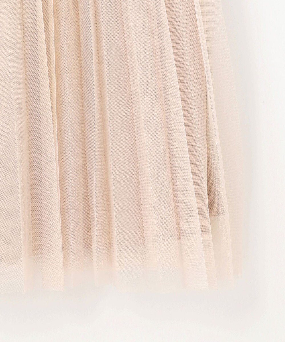 組曲 S 【WEB限定・KUMIKYOKU NAVY】ジャージーコンビ ギャザーチュール ワンピース 