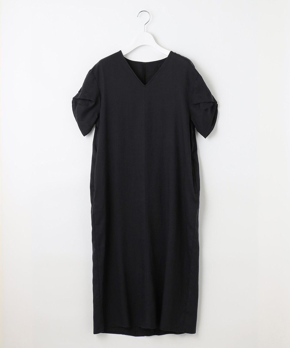 自由区 【洗える・XSサイズあり】テンセルリネンデニム ワンピース 