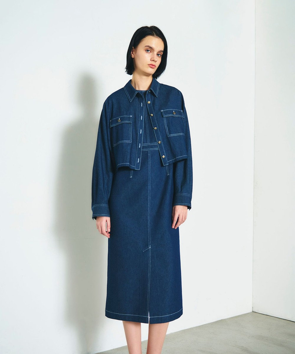 GRACE CONTINENTAL セットデニムワンピース 