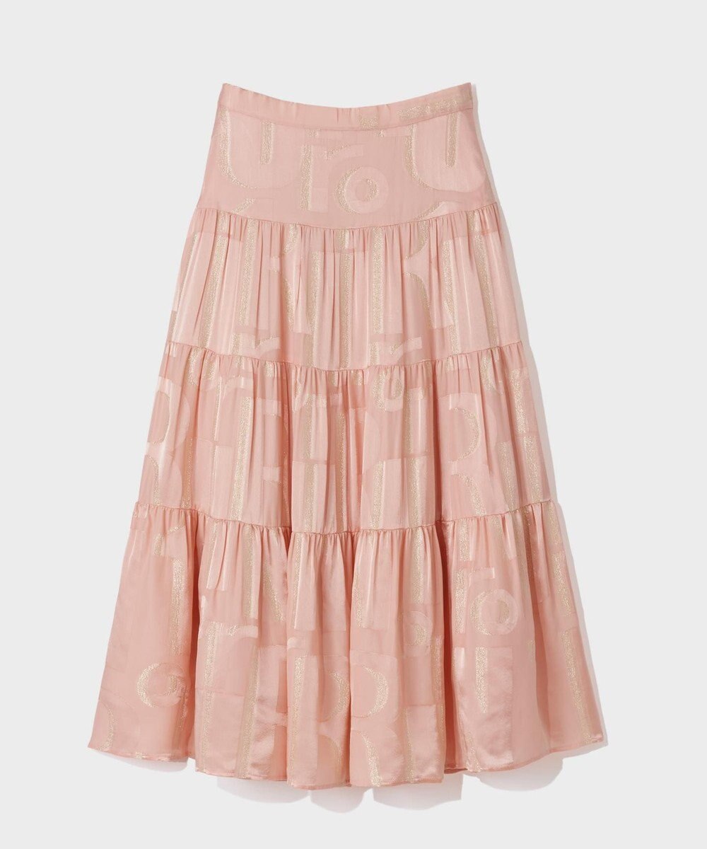 GRACE CONTINENTAL ラメジャガードサテンスカート 