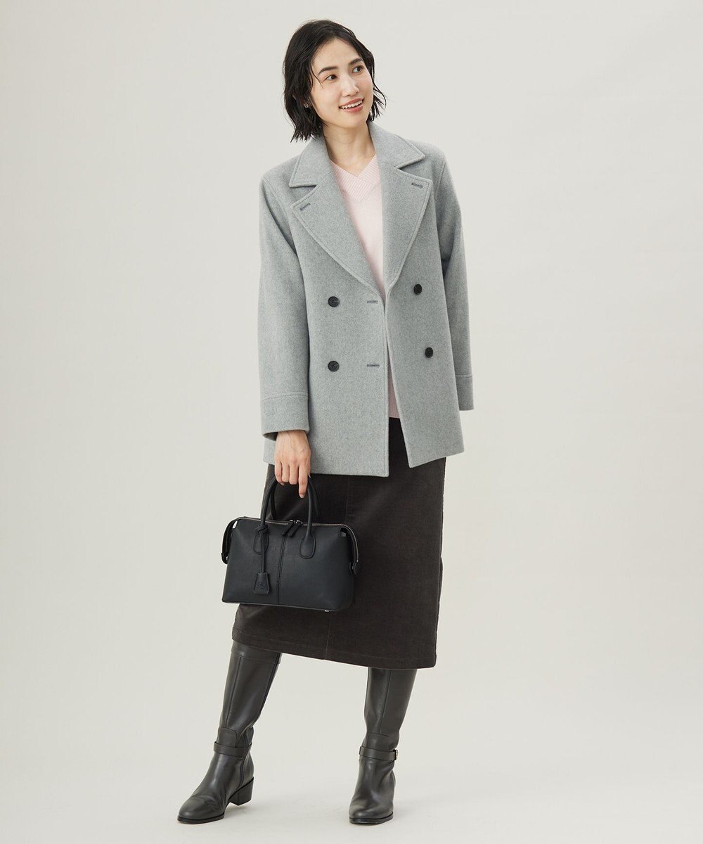 J.PRESS LADIES L 【洗える】CASHMERE BLEND Vネック プルオーバーニット 