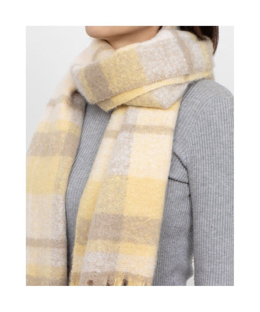 UNBILLION カシュネ cache nez / リサイクルポリペールカラーチェックストール 