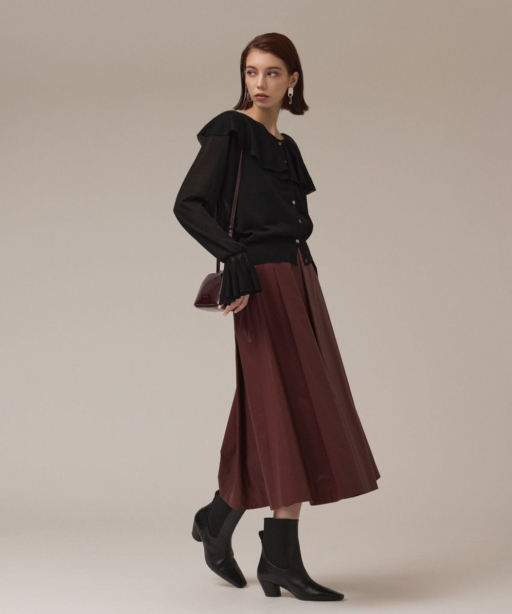 GRACE CONTINENTAL フリルニットカーディガン 