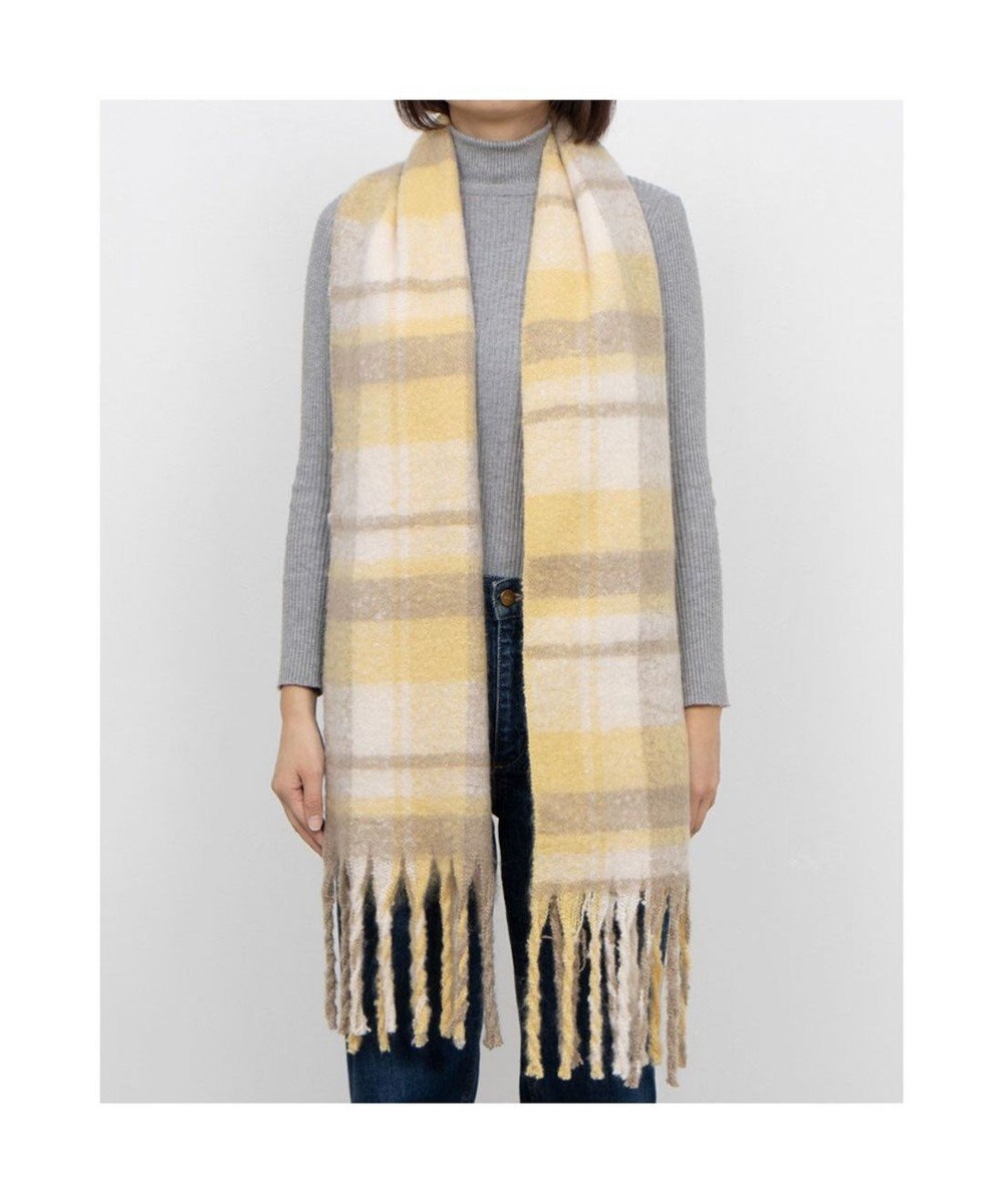 UNBILLION カシュネ cache nez / リサイクルポリペールカラーチェックストール 