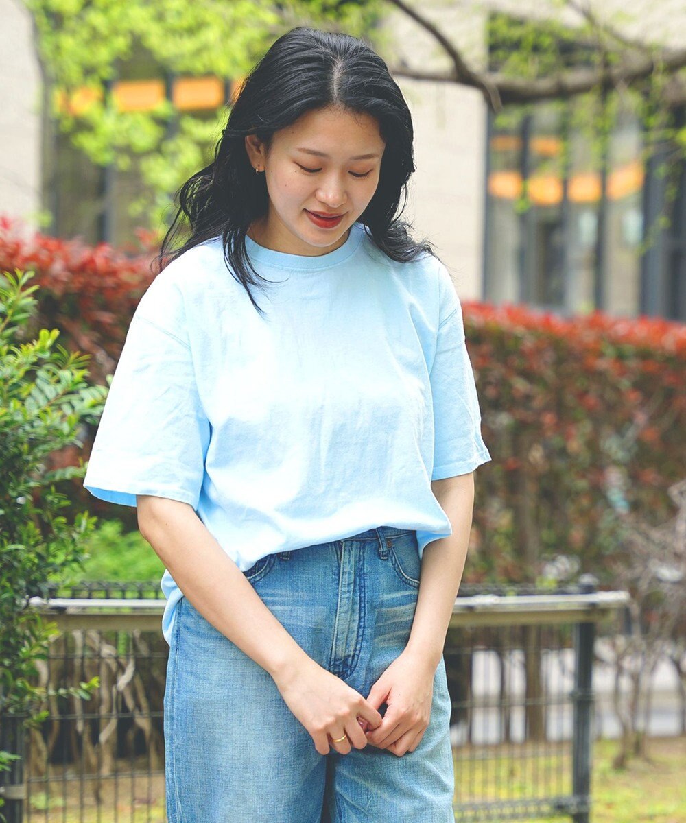 caqu caqu x GoodOn roundneck S/Stee  シンプルゆったりフィットの半袖Tシャツ 