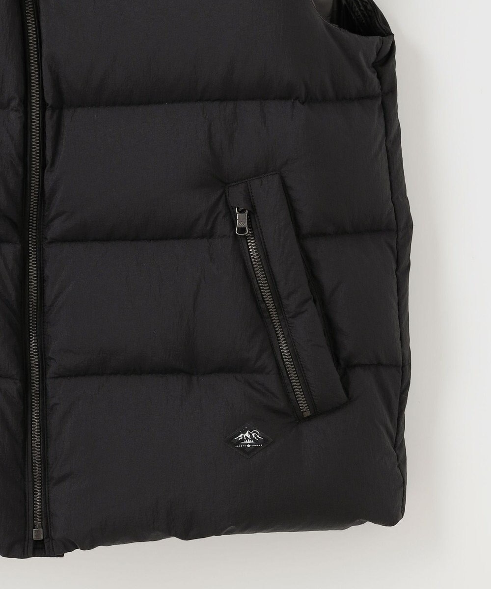 JOSEPH ABBOUD MOUNTAIN 【サステナブル/軽量/8ポケット/JAPANファブリック】ライトナイロンワッシャー アウトドアダウンベスト 