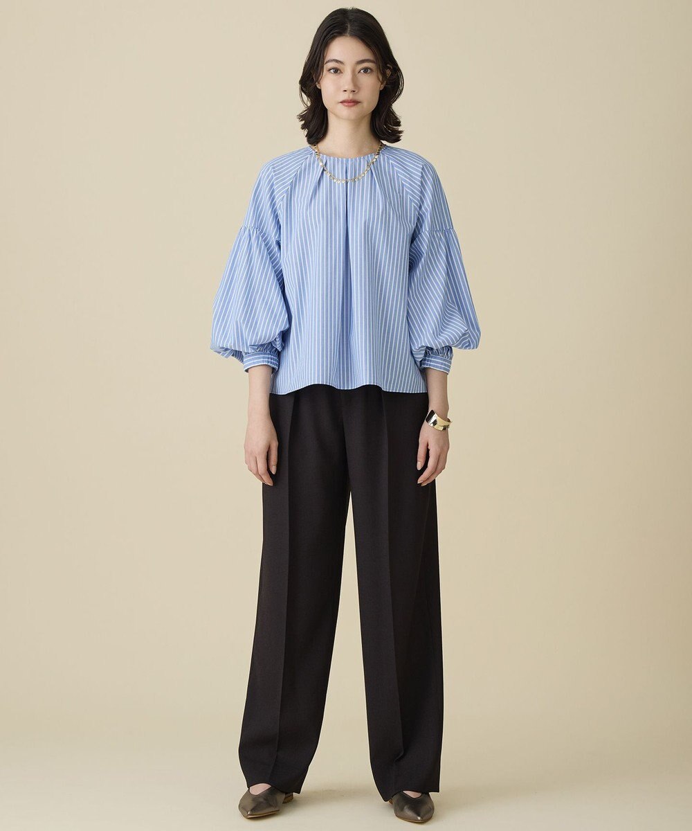自由区 L ボリュームスリーブ ブラウス 