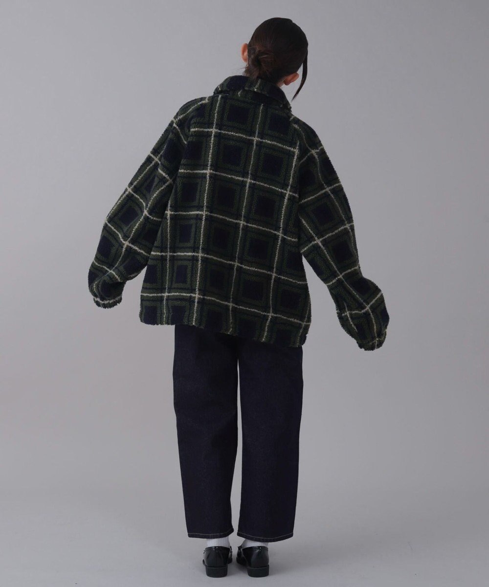 WEGO 【ユニセックス着用ITEM】ボアチェックブルゾン 