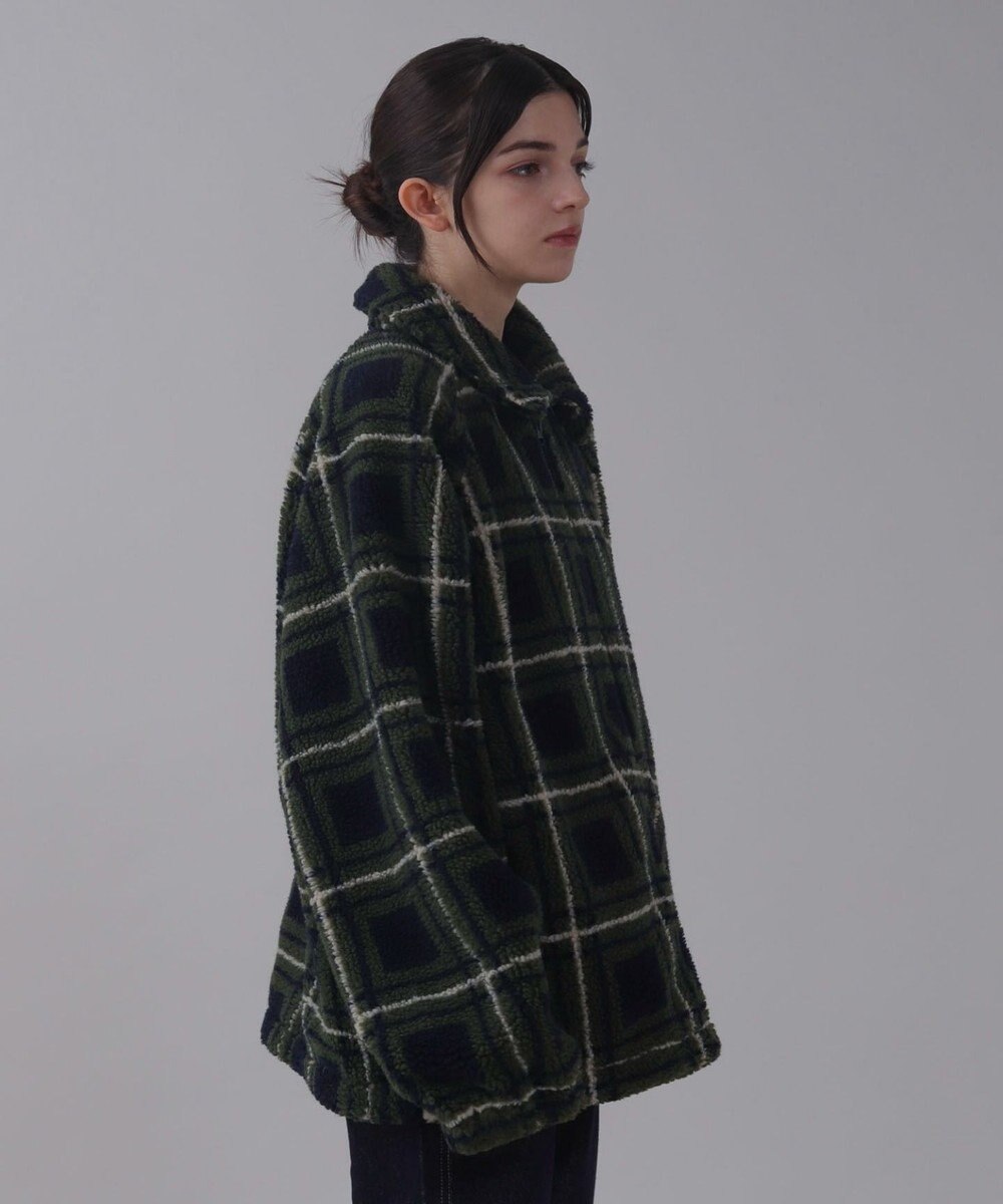 WEGO 【ユニセックス着用ITEM】ボアチェックブルゾン 