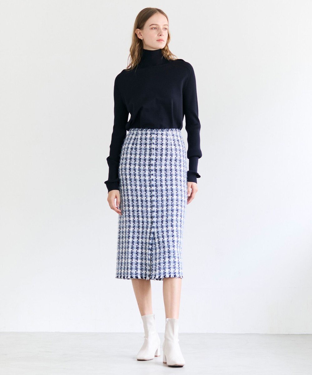 BEIGE， 【洗える】WILLOW / サムホールハイネックニット 