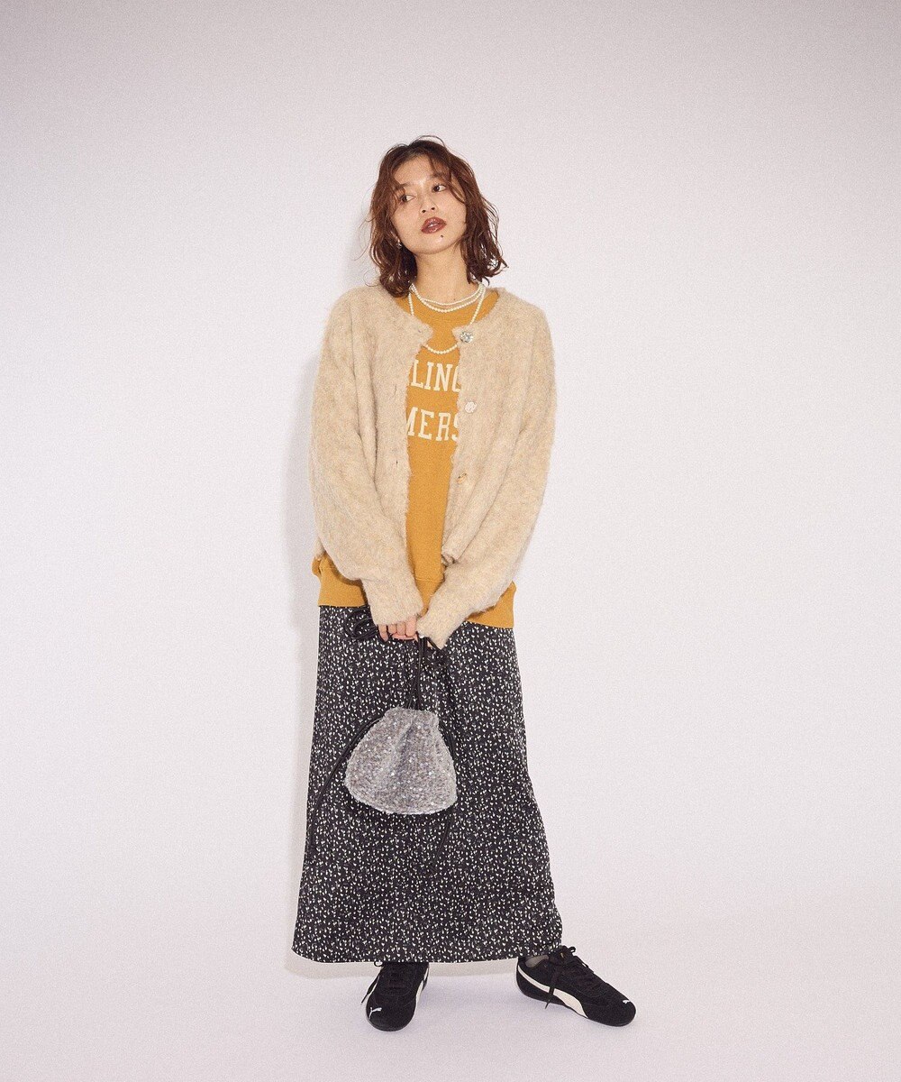 Green Parks オーバーサイズロゴ裏毛プルオーバー 