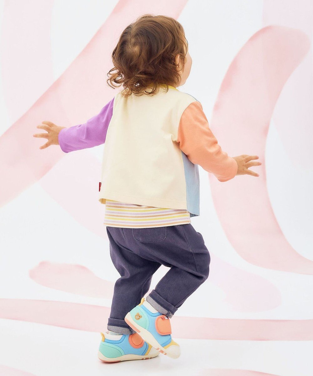 MIKI HOUSE HOT BISCUITS 【80-120cm】【Everyday Series】天竺素材 ワンポイントカーディガン 