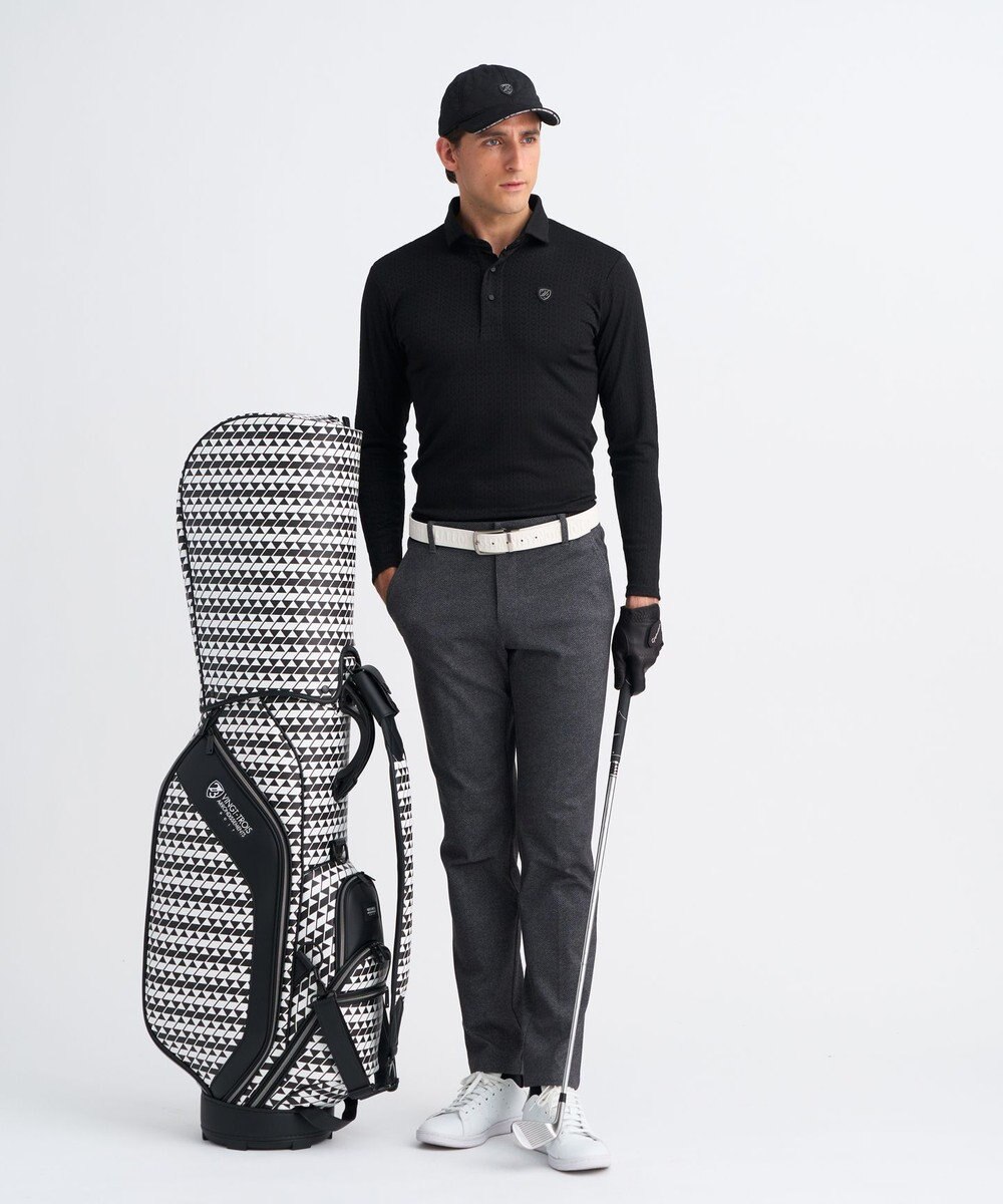 23区GOLF 【UNISEX】フラッグ総柄キャディバッグ　他と被らないデザイン 