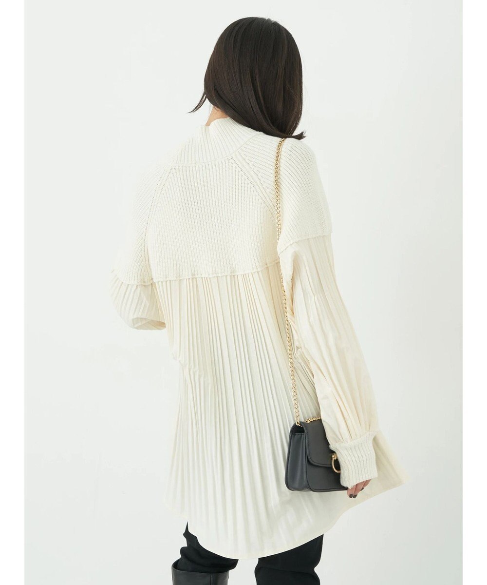 earth music&ecology プリーツフレアニットチュニック 