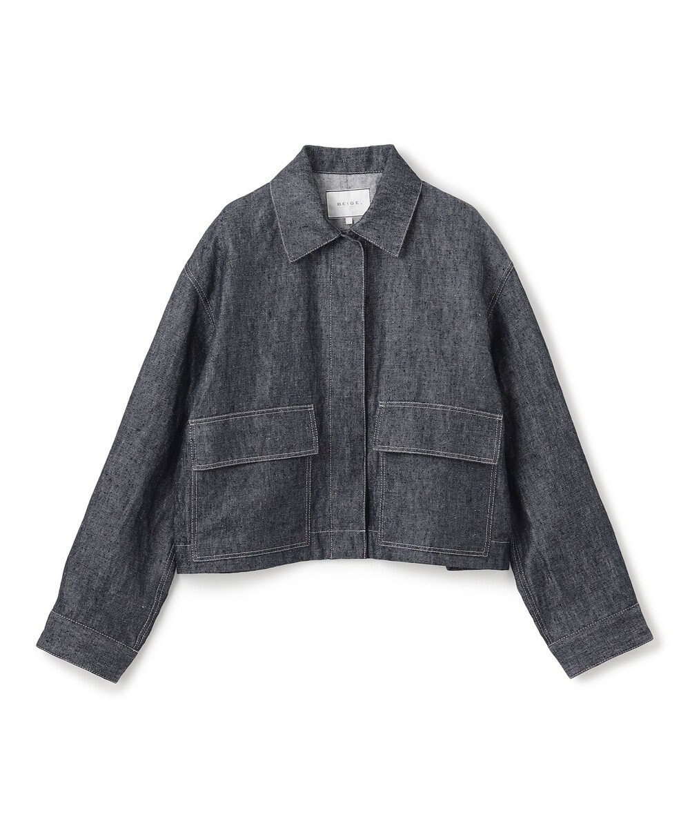 BEIGE， 【洗える】CUPHEA / アウトポケットジャケット 