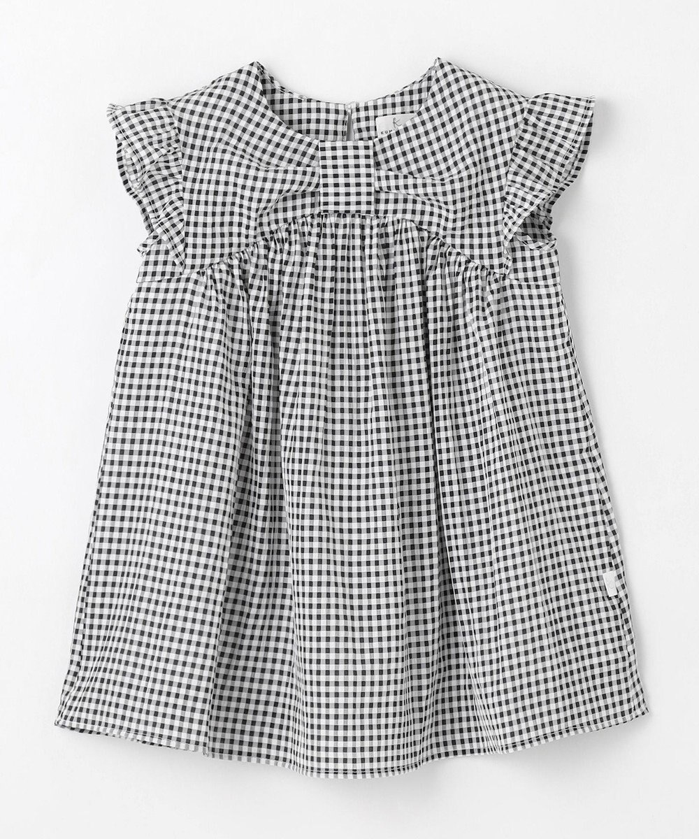 組曲 KIDS 【100㎝】ギンガムサッカー ワンピース 