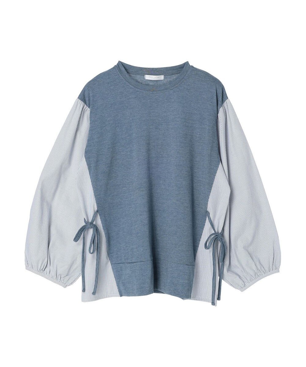 Green Parks 布帛ドッキング脇リボンプルオーバー 