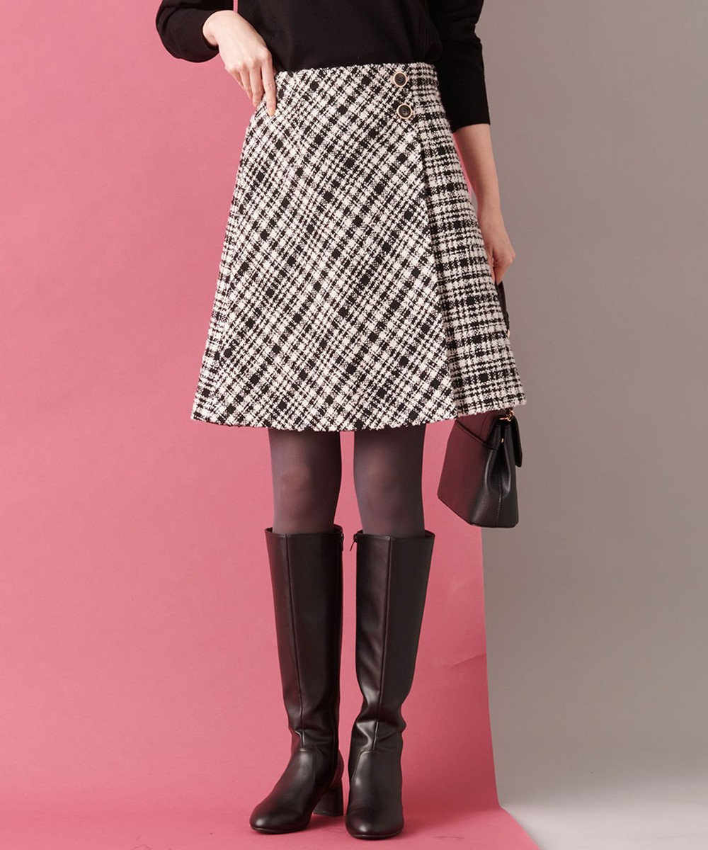 ツイードラップミニ　SiS　ファッション通販　スカート　any　【公式通販】オンワード・クローゼット