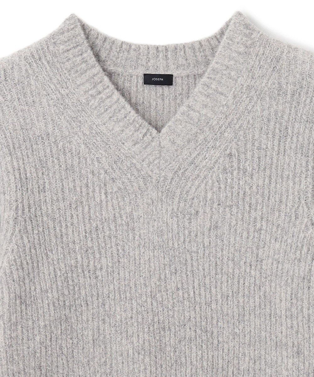 JOSEPH HOMME エクストラファインブークレ　Vネックニット 