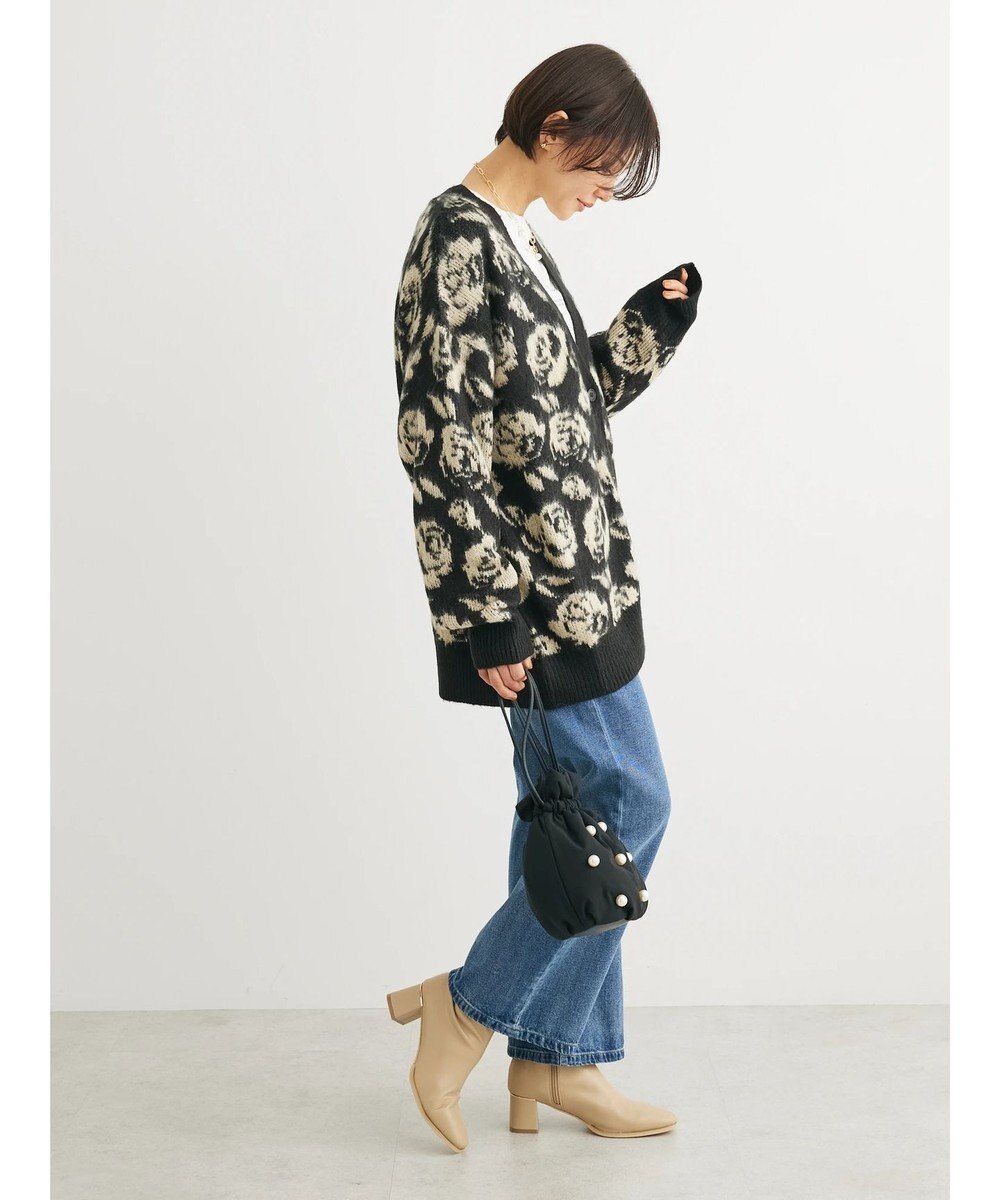 Green Parks ・ＳＵＧＡＲ　ＳＰＯＯＮ　フラワーシャギーカーディガン 