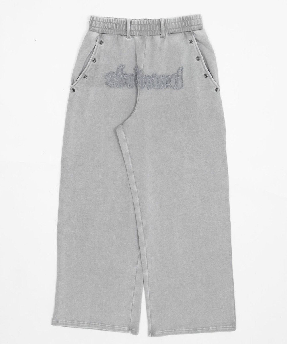 WEGO 【ウエストゴム/ユニセックス着用ITEM】ブリーチハトメスウェットパンツ 