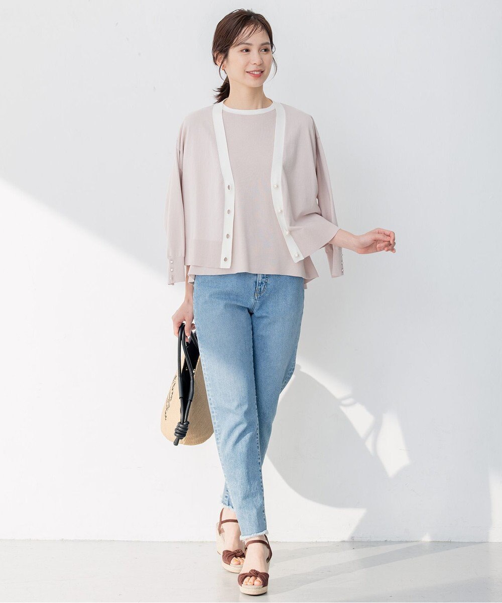 組曲 S 【アンサンブル対応可】CHAIニット バイカラーカーディガン 