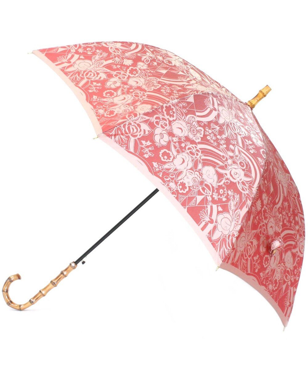 槇田商店 Kirie 更紗 ルージュ 長傘 