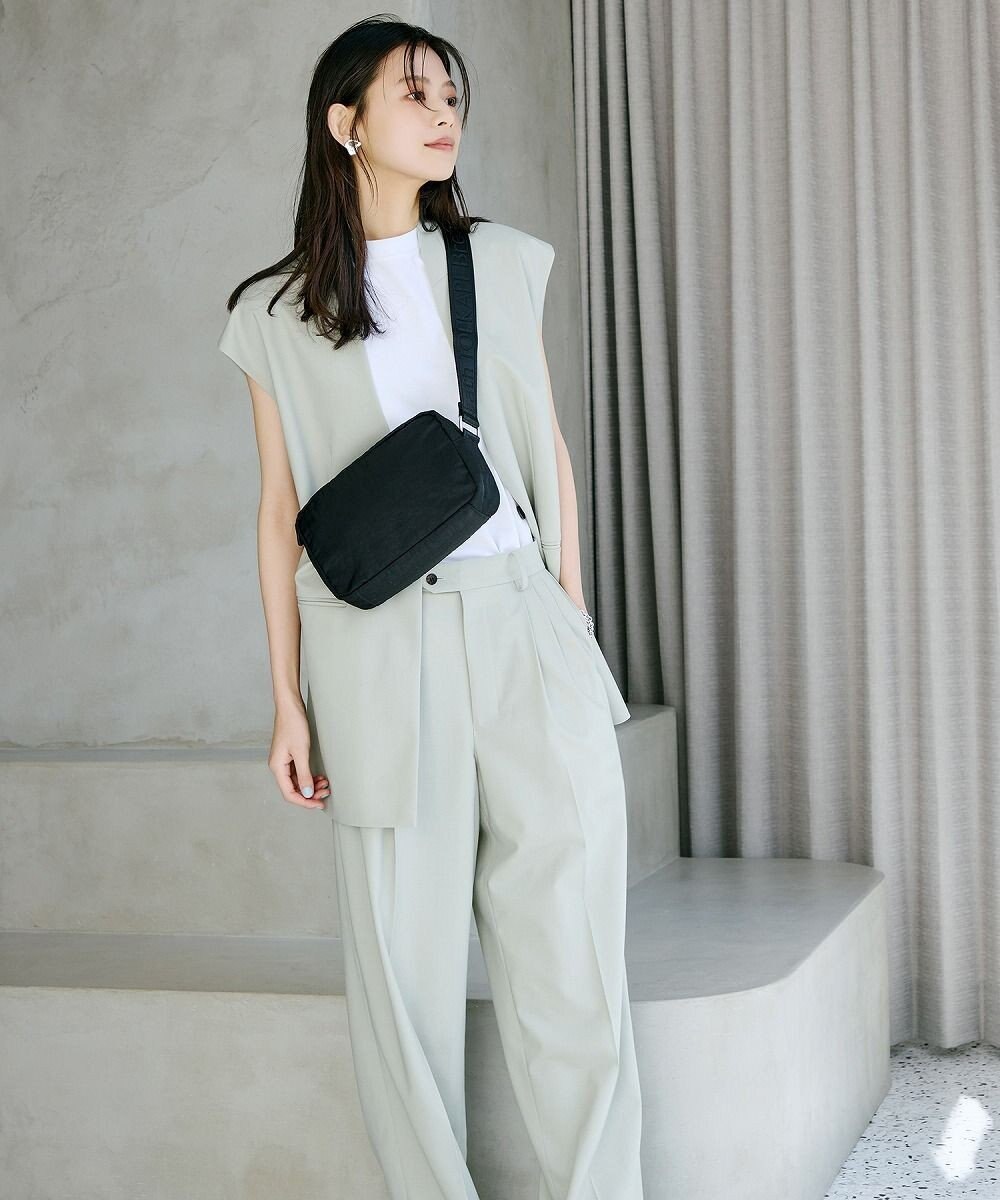 TOPKAPI 【Breath TOPKAPI】Freely フリーリー ナイロン ロゴテープ  スクエア ショルダーバッグ 