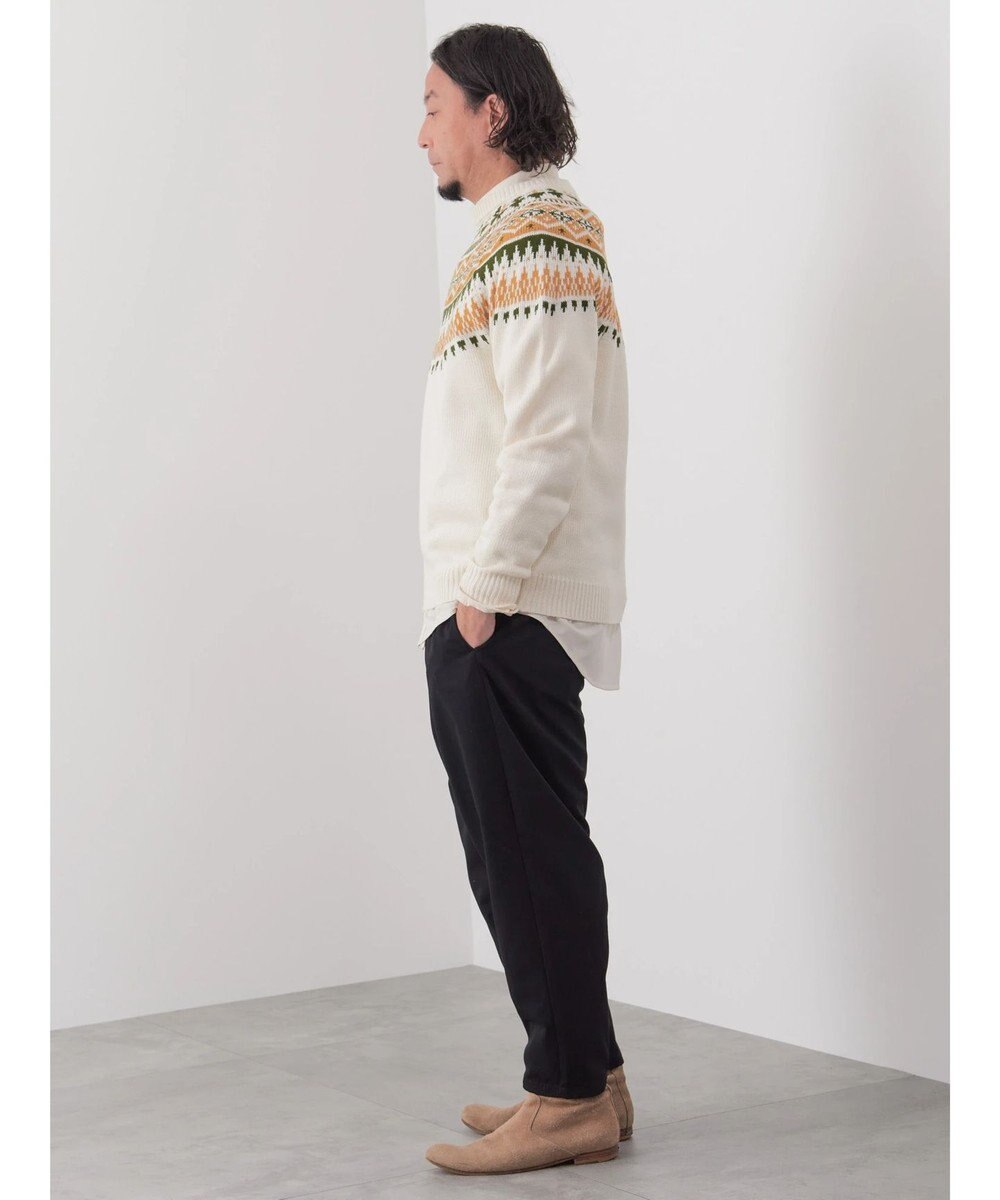 CRAFT STANDARD BOUTIQUE 【男女兼用】求心柄クルーネックニット 