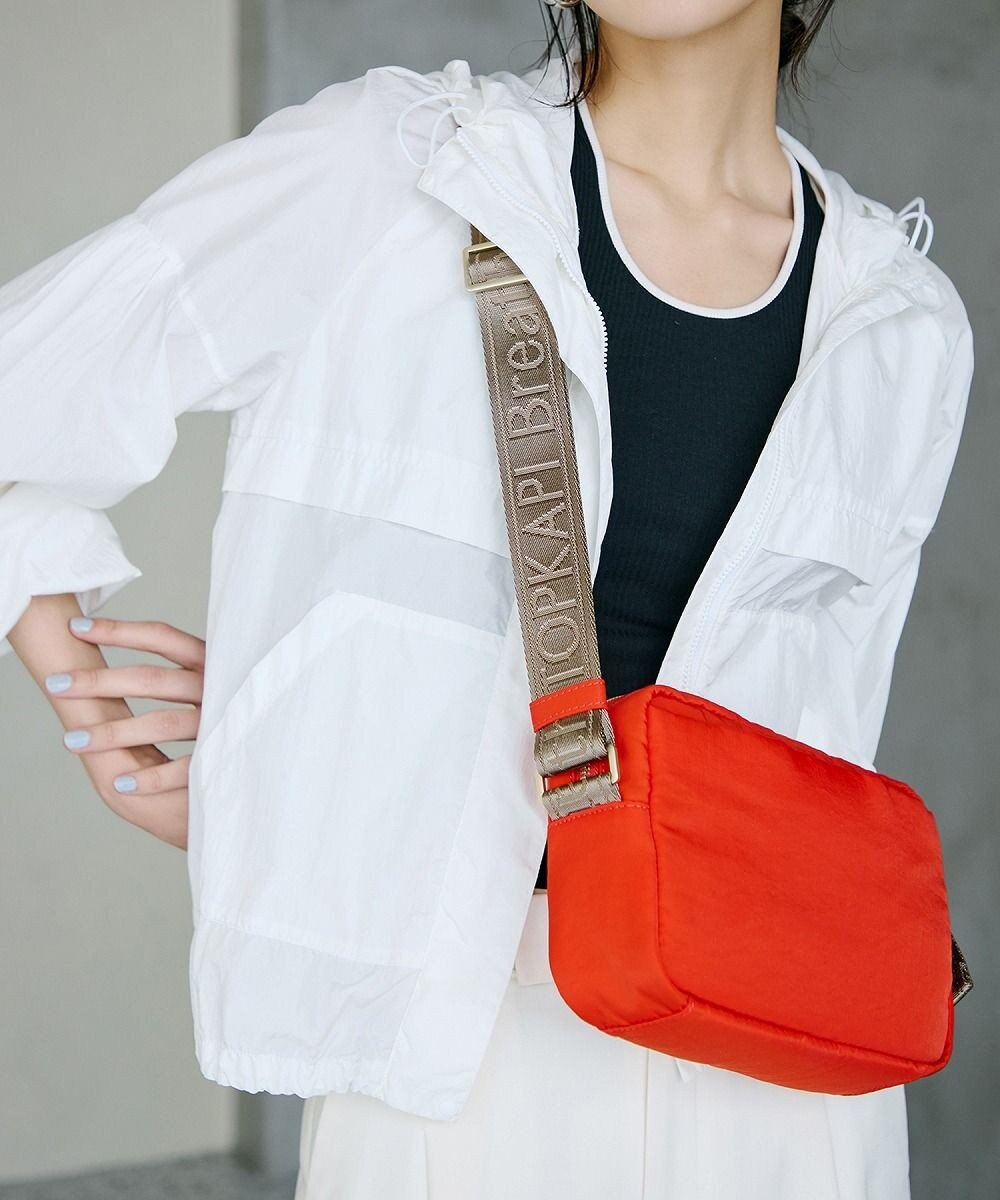 TOPKAPI 【Breath TOPKAPI】Freely フリーリー ナイロン ロゴテープ  スクエア ショルダーバッグ 