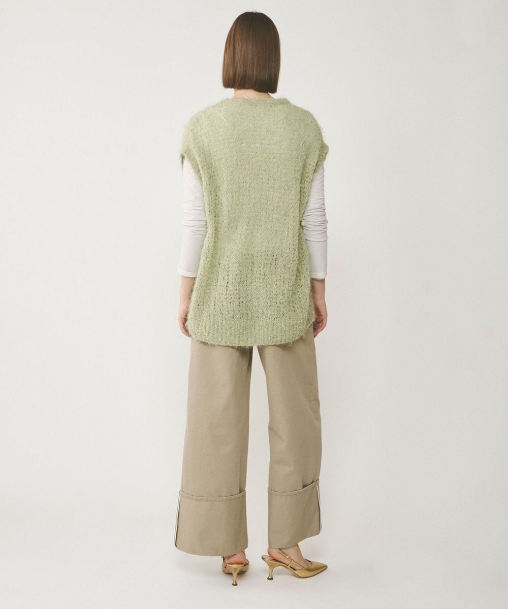 GRACE CONTINENTAL フィルムヤーンニットベスト 