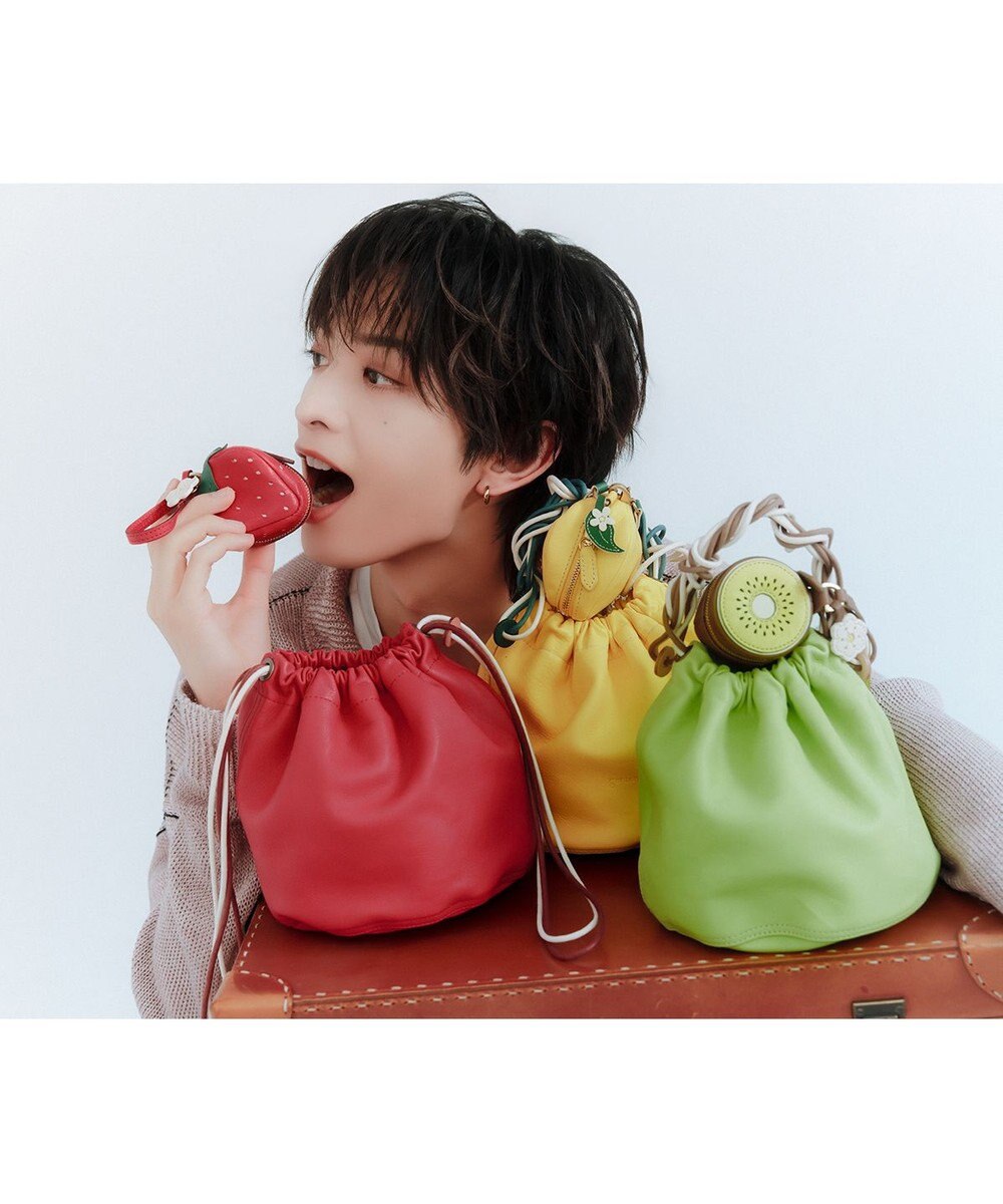 genten フルーツマーケット 立体チャーム「いちご」 