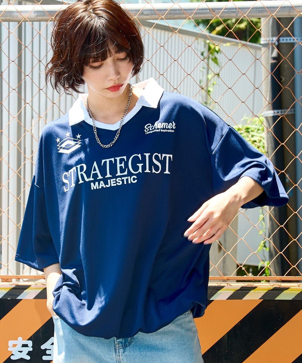 WEGO 【ユニセックス着用ITEM/MLサイズ展開】ドロストゲームシャツプルオーバー 