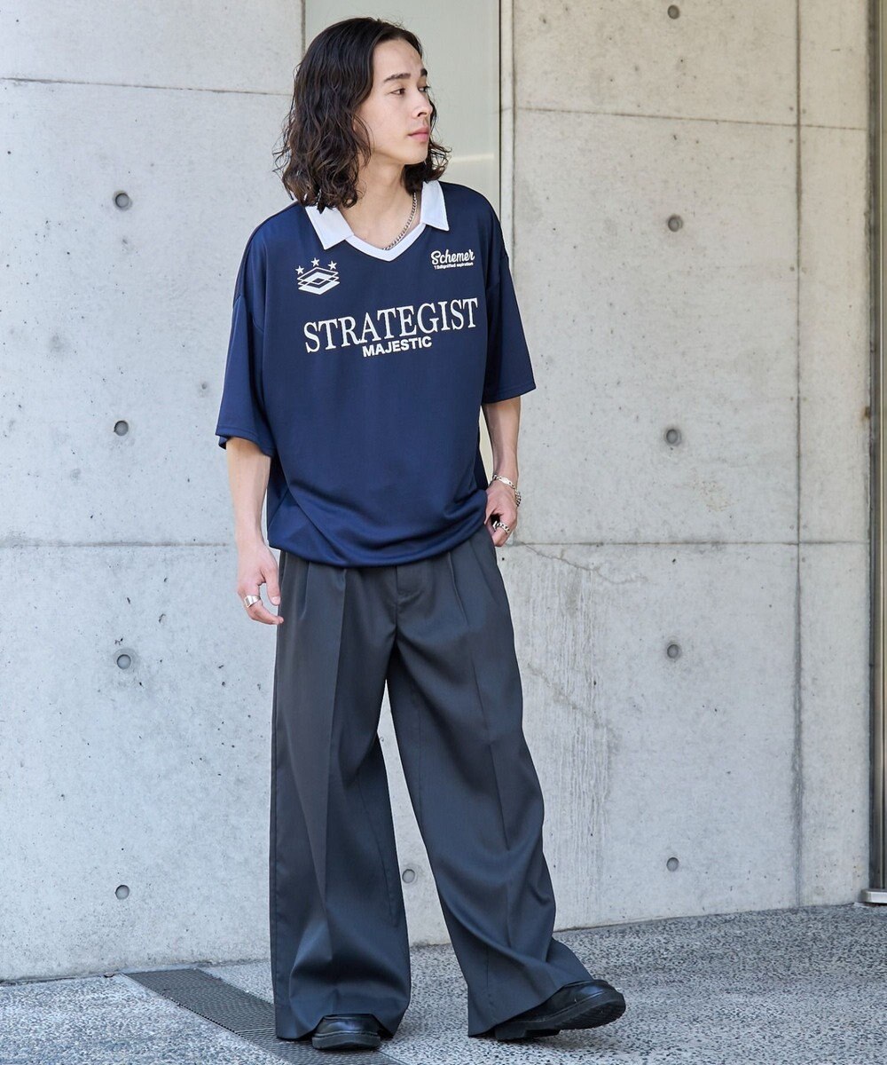 WEGO 【ユニセックス着用ITEM/MLサイズ展開】ドロストゲームシャツプルオーバー 