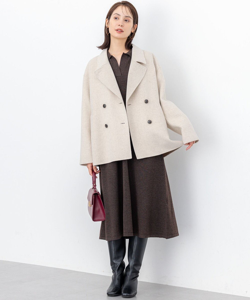 組曲 S ダブルブレストリバー コート 