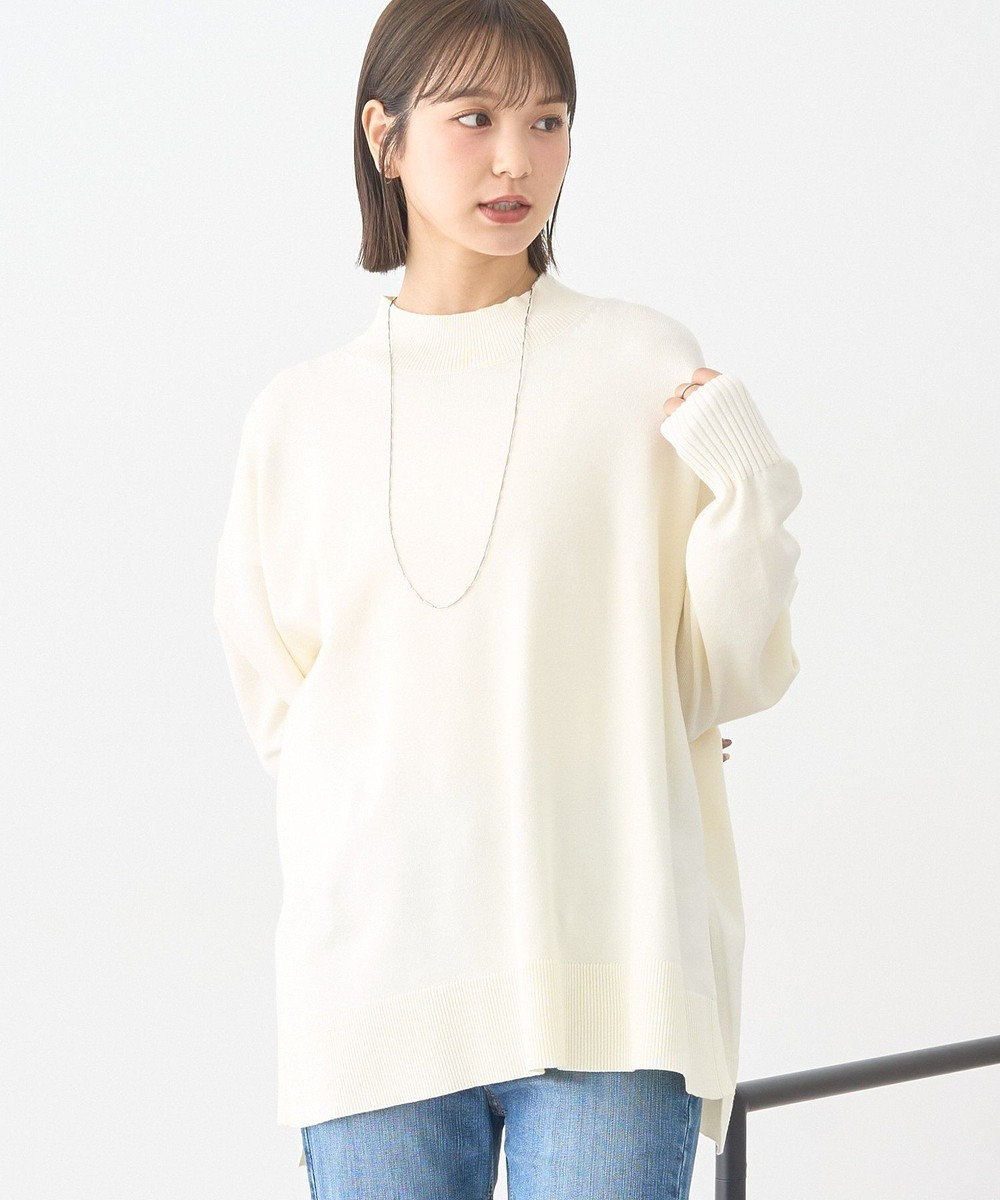 earth music&ecology 【毛玉防止 / 洗濯機洗い可】選べる丈ハイネックニット 