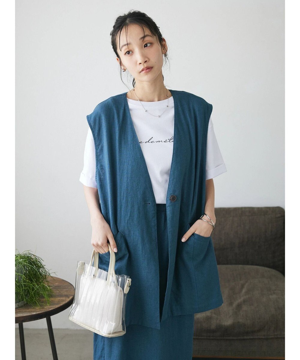 CRAFT STANDARD BOUTIQUE 【キナリノ別注】リネンレーヨンジレベスト 