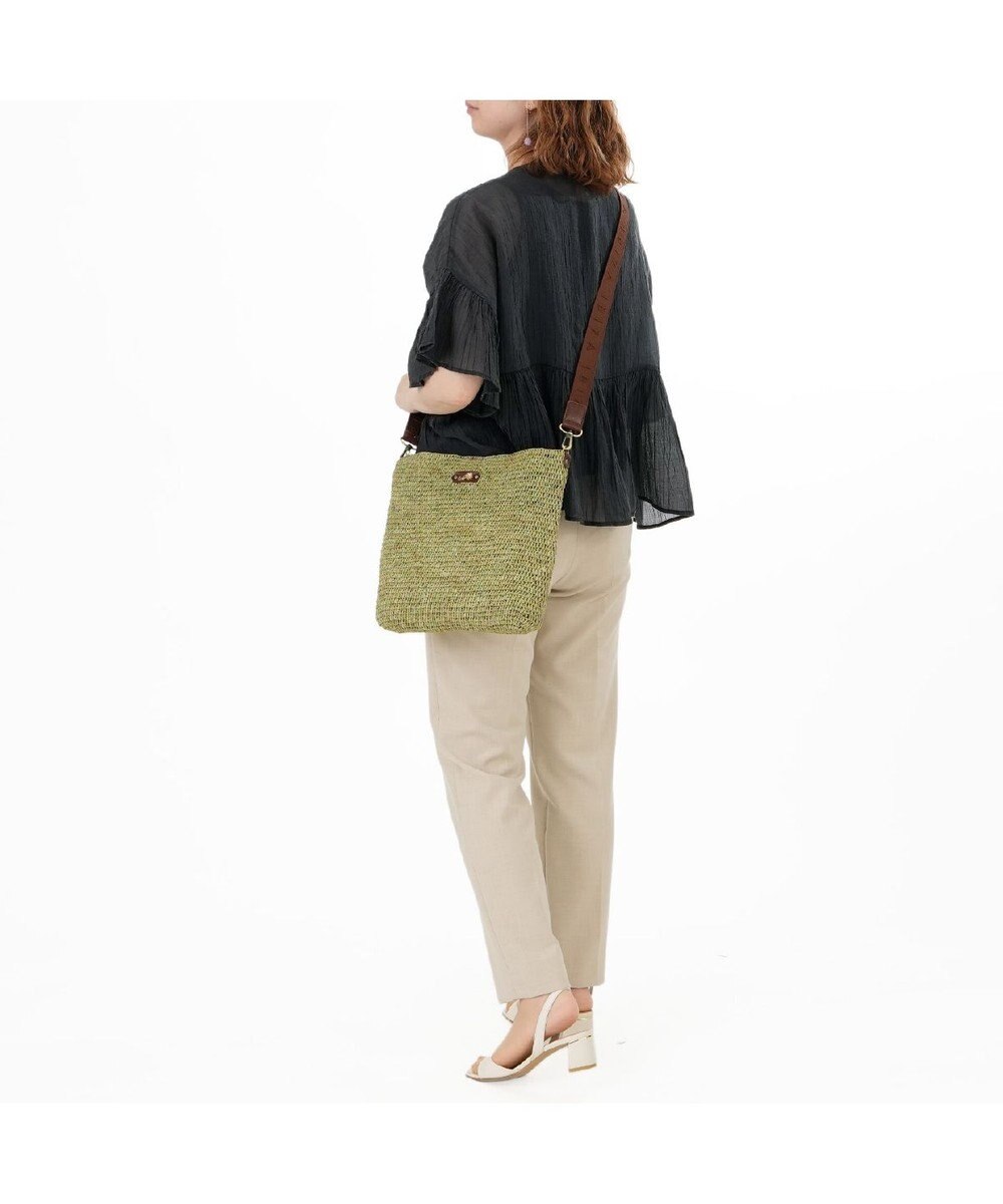 IBIZA ラフィア　ショルダーバッグ（草木染め） 