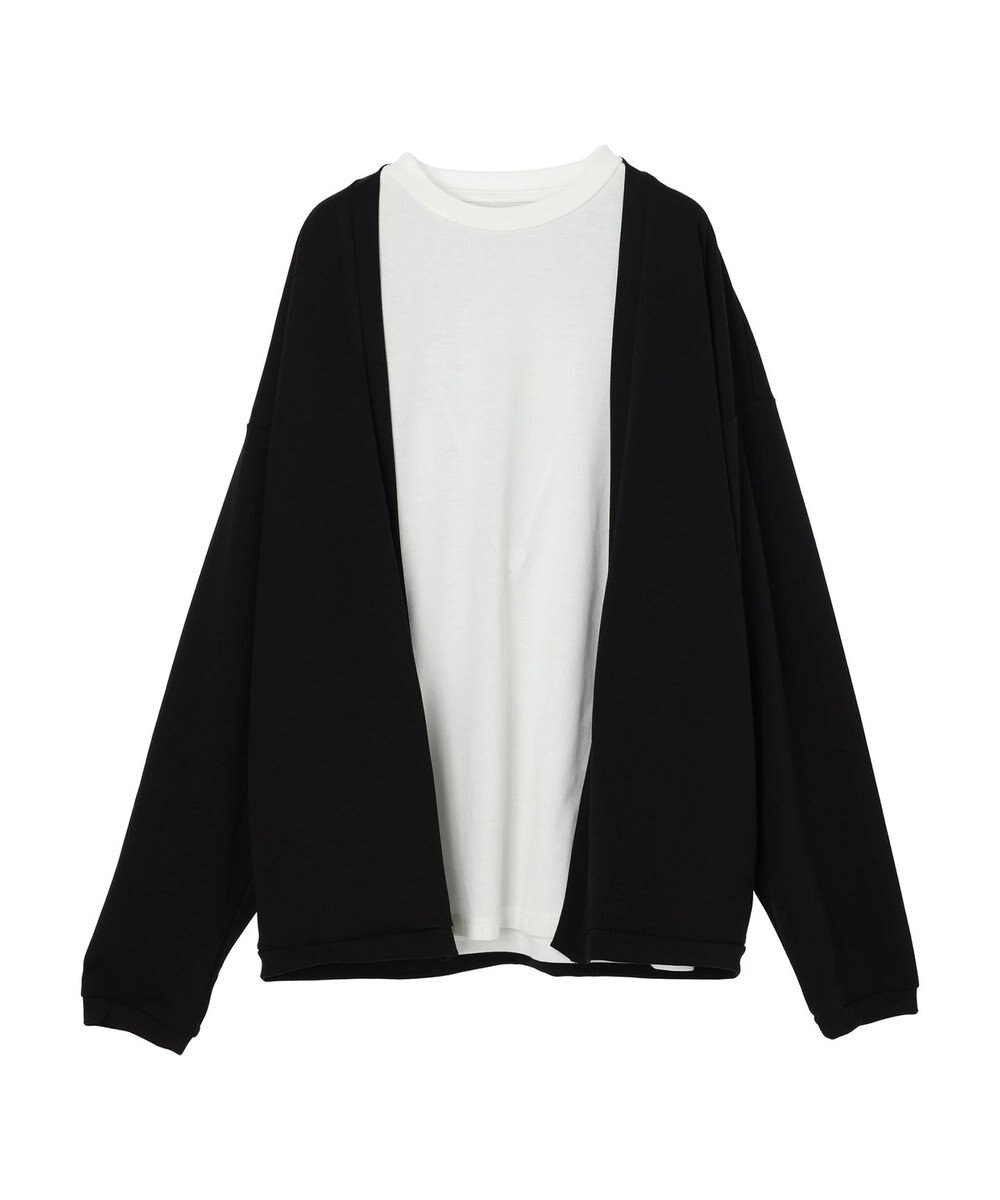 CRAFT STANDARD BOUTIQUE 梨地カットカーディガン＋ＬＳ　ＴＥＥーＳＥＴ 