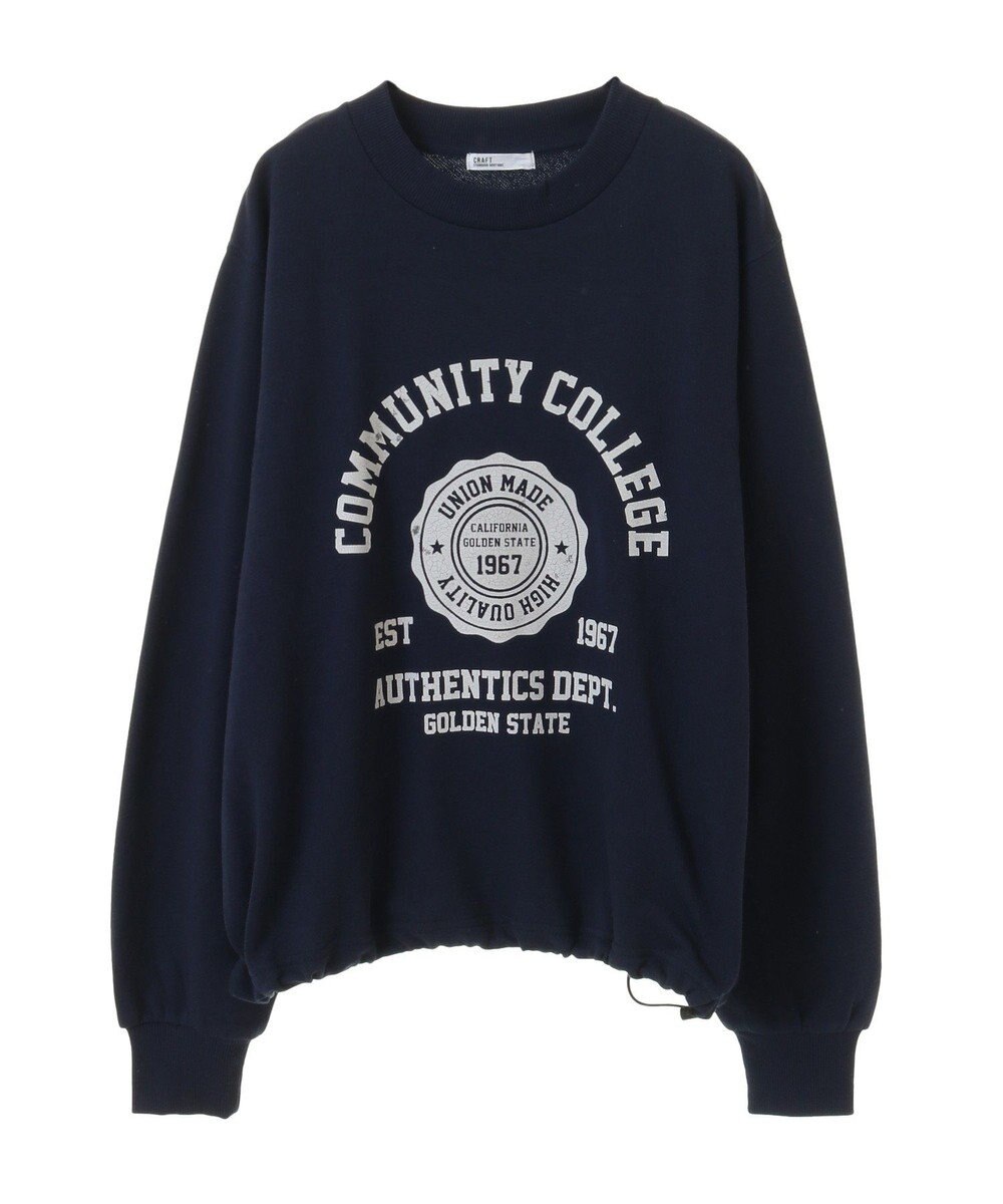 CRAFT STANDARD BOUTIQUE カレッジプリントプルオーバー 