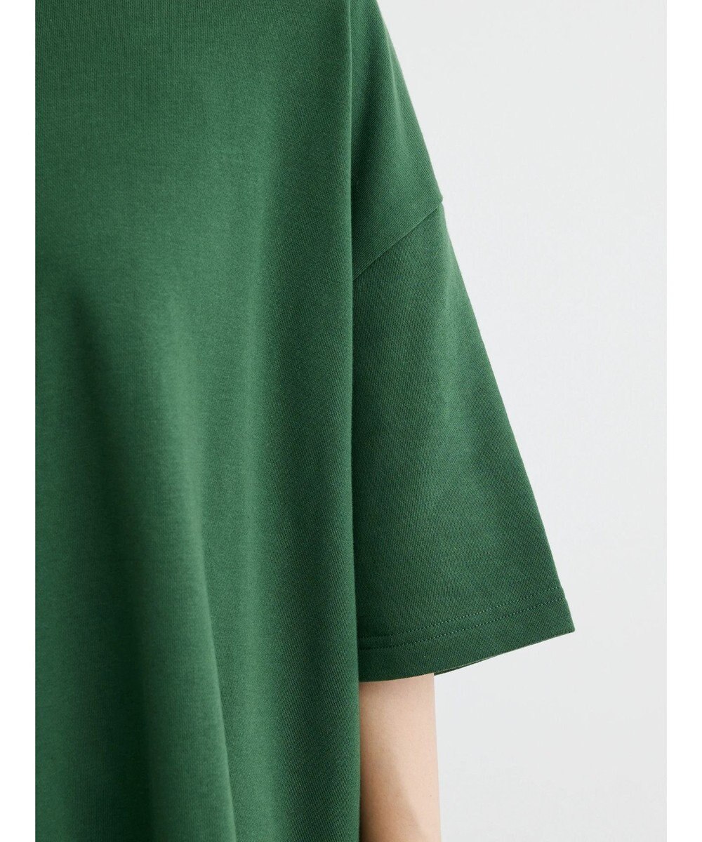 Green Parks ミニ裏毛バックカシュクール半袖チュニック 