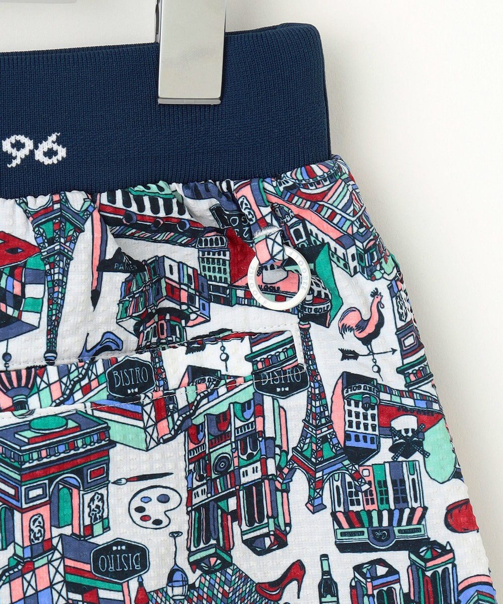 23区GOLF 【WOMEN】【撥水】パリマップ総柄スカート 