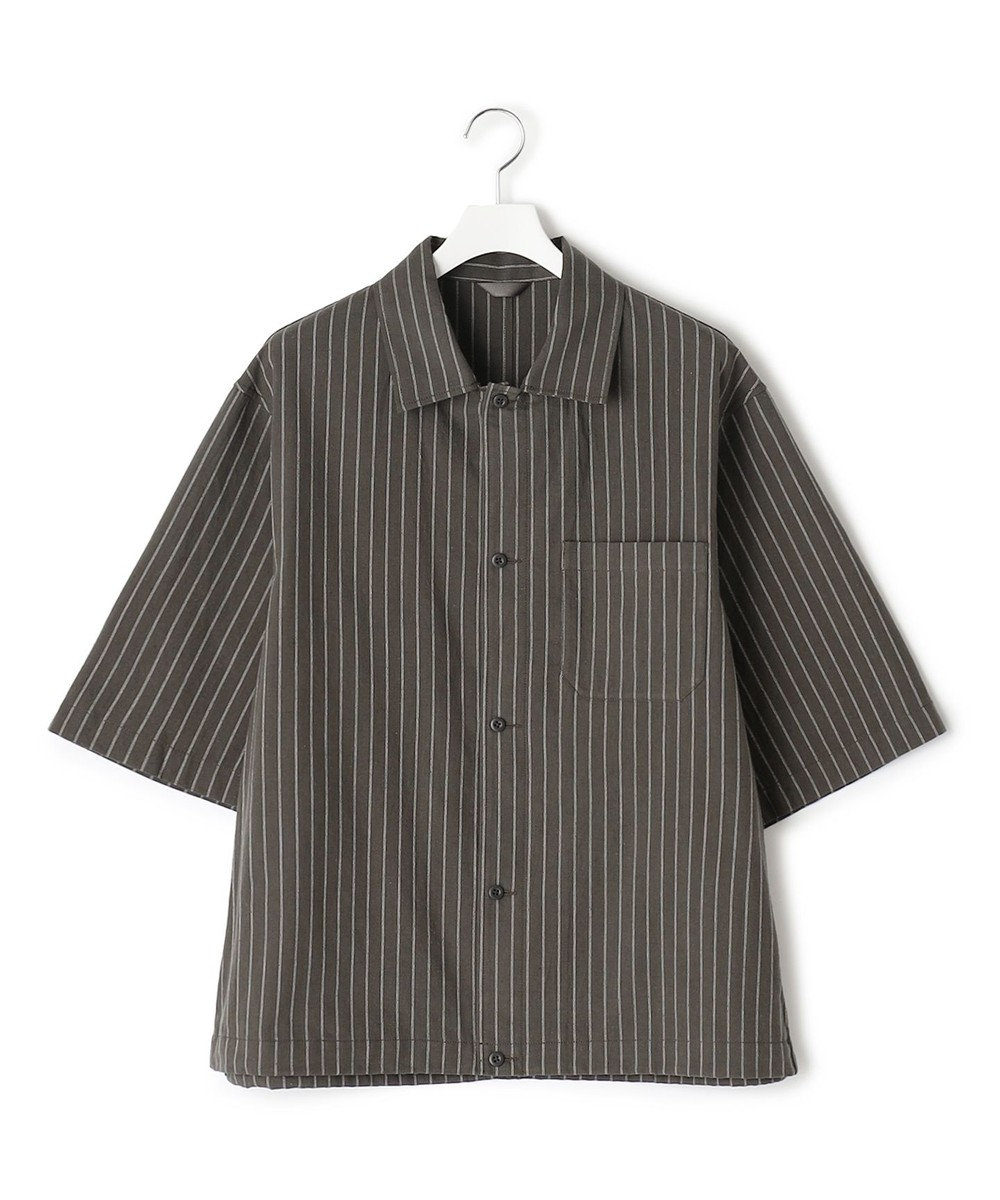 J.PRESS YORK STREET 【UNISEX】コットンリネンハーフスリーブシャツ ブルゾン 