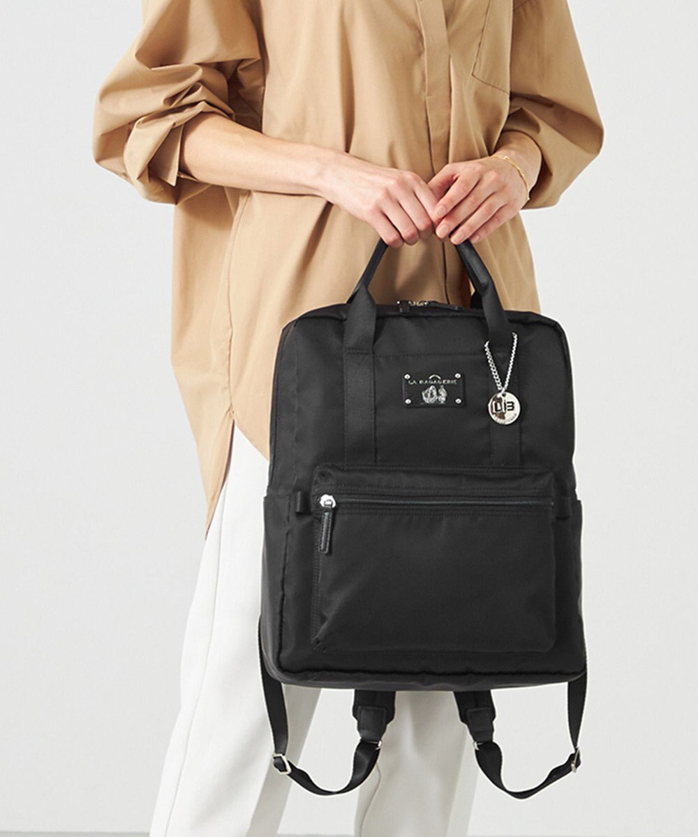 LA BAGAGERIE 10ポケット持ち手付きリュック Lサイズ 
