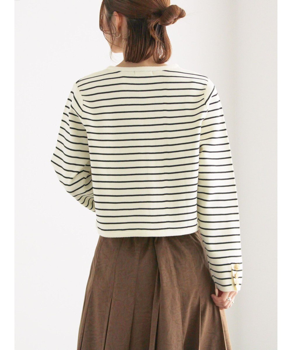 Te chichi レタードポケットジャケットカーディガン 