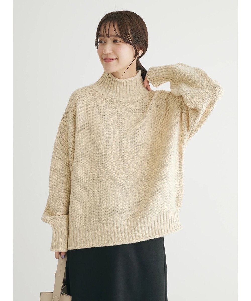 Green Parks 洗える　カノコ編みニットプルオーバー 