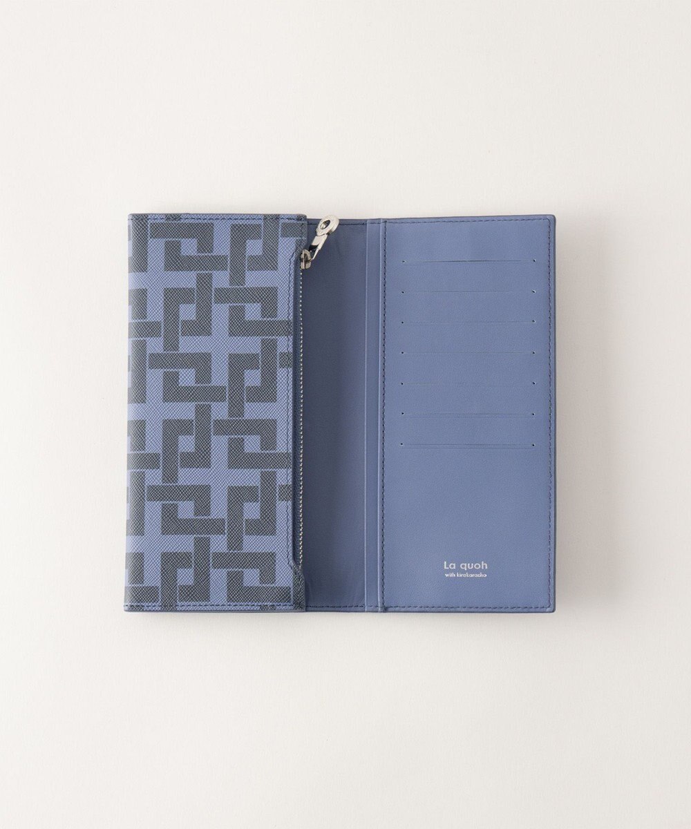 MIYABIYA La quoh with kirakaracho 角つなぎ プリントレザー 長財布 