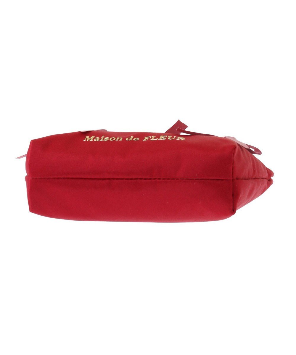 Maison de FLEUR リボンサテンポーチ 