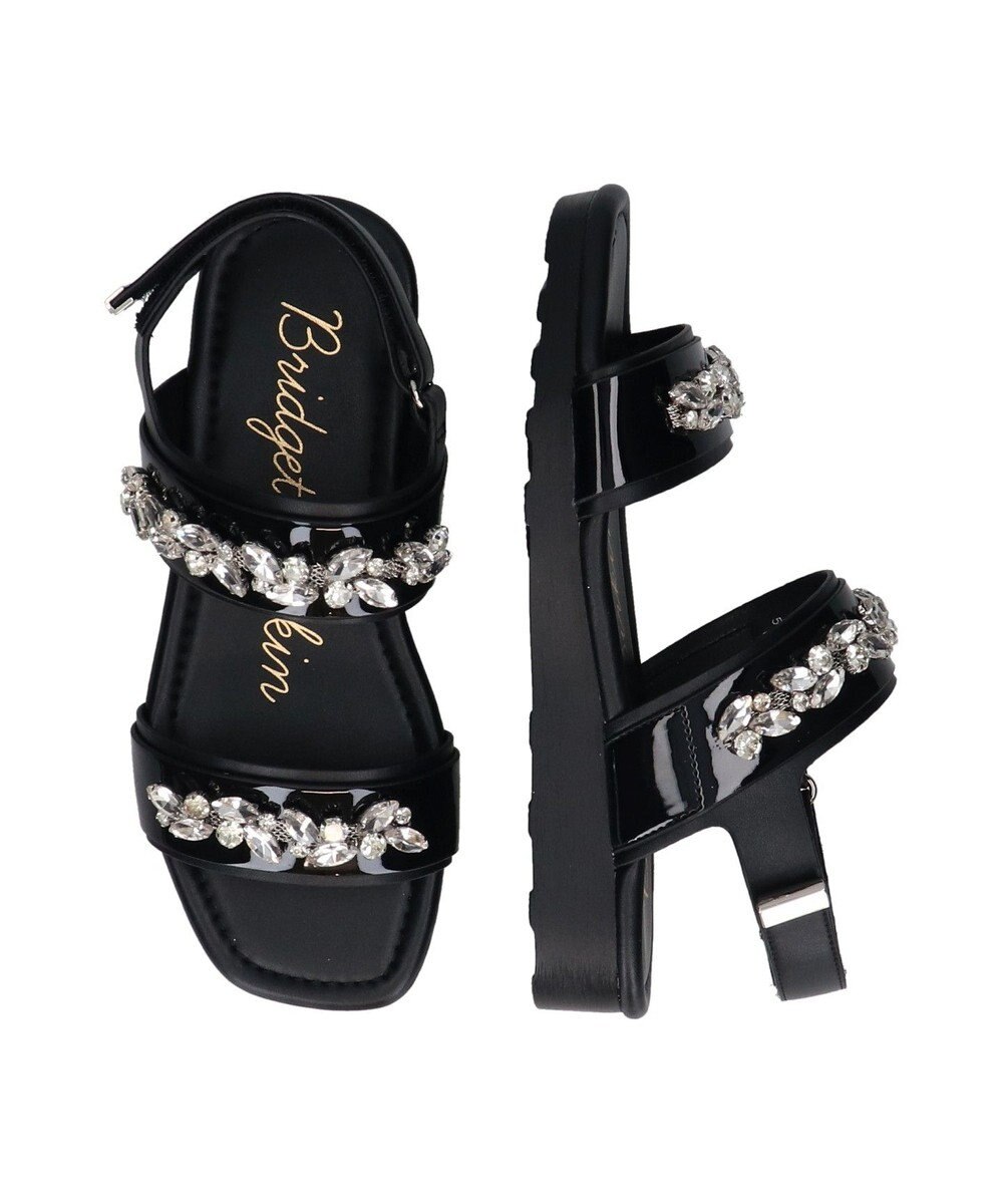 Bridget Birkin 【Bridget Birkin】ダブルベルトビジューサンダル 